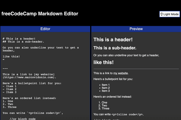 Markdown Editor